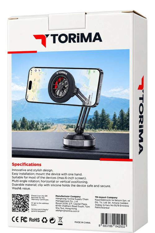 Torima Wheel-Design Magnetic Phone Holder with Strong Grip JX060
